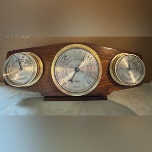 Vintage Taylor Brass-toned Weather station